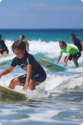 kids surfing