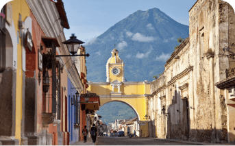 A colonial city that was once the capital of Guatemala. Antigua is known for its beautiful architecture, cobblestone streets, and charming plazas.