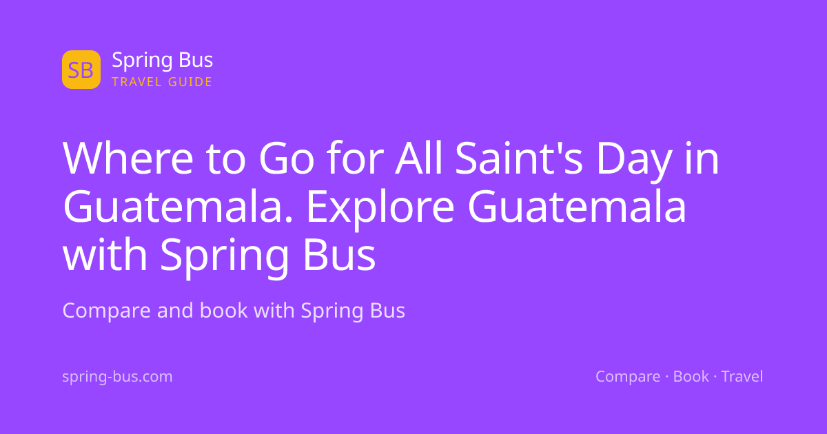 Where to Go for All Saint's Day in Guatemala. Explore Guatemala with ...